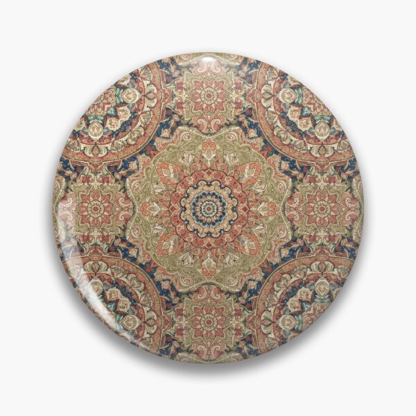 Item preview, Bohemian Mandala Medallions Pattern, Intricate Boho Tribal Print, Earthy Jewel Tones designed and sold by The Cozy Stripe | Modern Textile Stories.