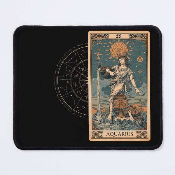 Item preview, zodiac signs, aquarius, vintage card, a gift for everyone, designed and sold by miro-bob-design.