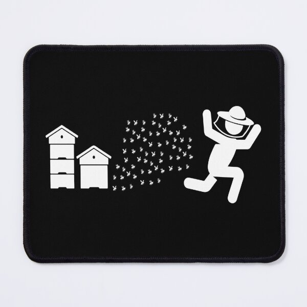 Item preview, Beekeeper Chased by Bees Funny Running Beekeeper designed and sold by treasure-crafts.