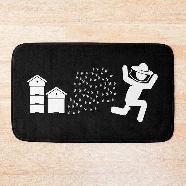 Item preview, Beekeeper Chased by Bees Funny Running Beekeeper designed and sold by treasure-crafts.