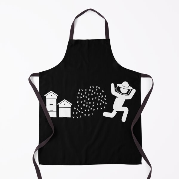 Item preview, Beekeeper Chased by Bees Funny Running Beekeeper designed and sold by treasure-crafts.