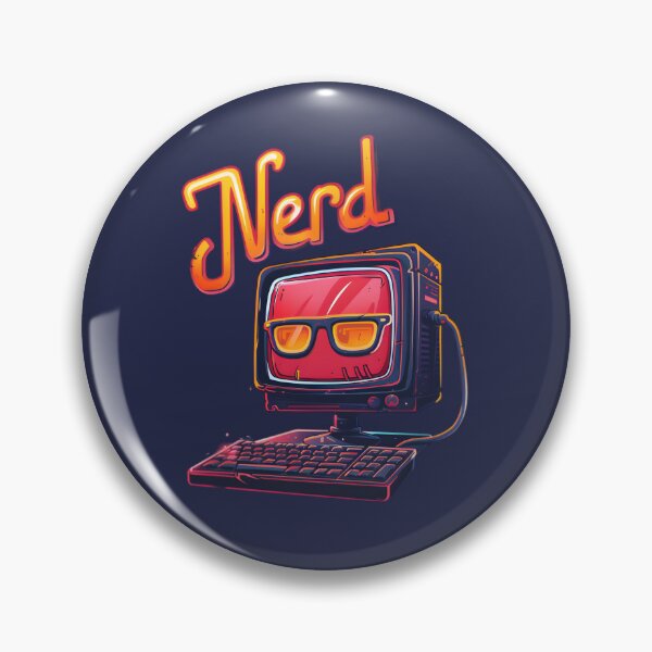 Aperçu de l'œuvre Ordinateur de style rétro Nerd créée et vendue par Jackflash2023.