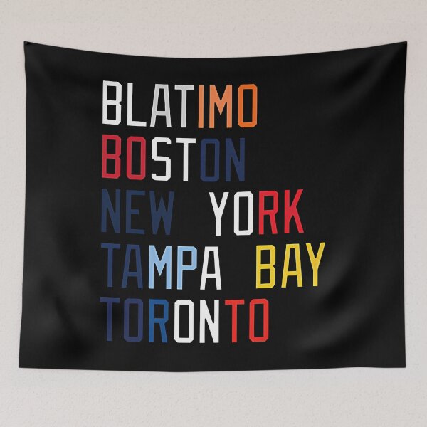 Item preview,  Al East Team Locations And Colors designed and sold by AdrienduVasseur.