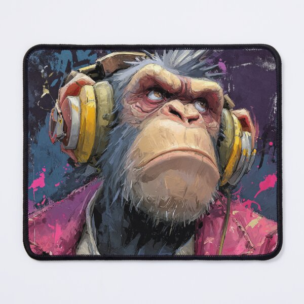 Item preview, Dj Monkey Thinker Colorful Copic Marker With Headphones designed and sold by GrinGalore.