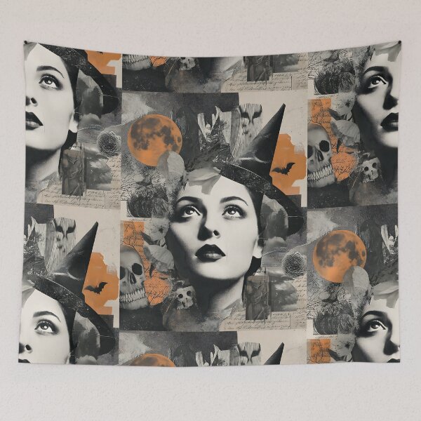 Item preview, Nostalgic Retro Halloween Collage designed and sold by bapupa.