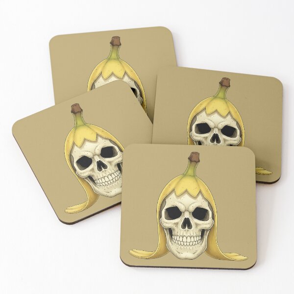 Item preview, Banana Skull — Gothic Dark Humor Fruit Design designed and sold by UnpeelMeArt.