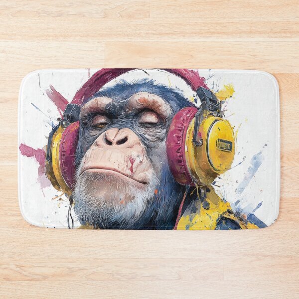Item preview, Dj Monkey Thinker Copic Marker Art designed and sold by GrinGalore.