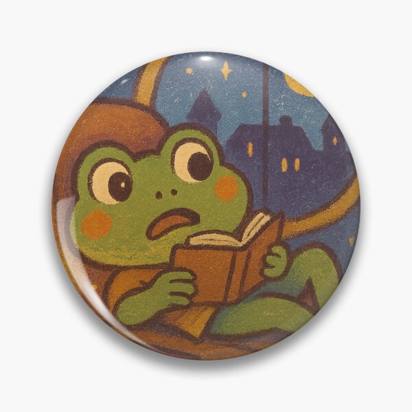 Item preview, Cozy Frog Reading by Moonlight designed and sold by MythicPixel.