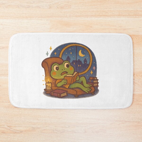 Item preview, Cozy Frog Reading by Moonlight designed and sold by MythicPixel.