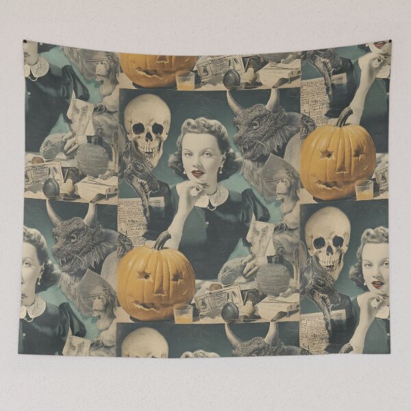 Item preview, Vintage Retro Halloween Collage designed and sold by bapupa.