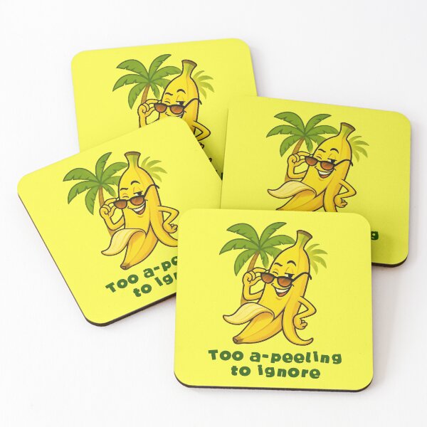 Item preview, Too A-Peeling to Ignore — Cool Tropical Banana Pun designed and sold by UnpeelMeArt.