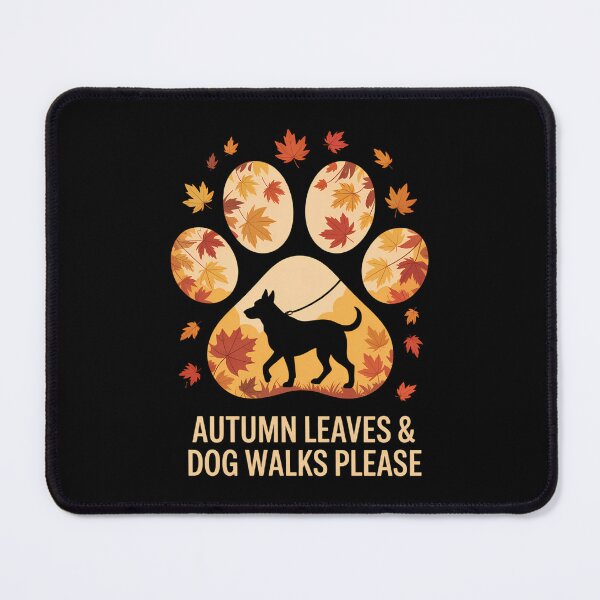 Item preview, Autumn Dog Paw Fall Dog Lovers Cute designed and sold by tearbytea.