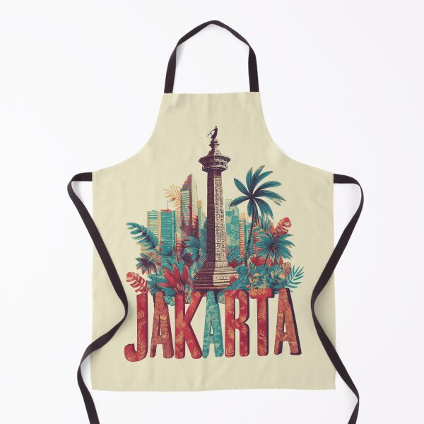 Item preview, Jakarta – National Monument & Skyline Tropical Design designed and sold by Meiersbeste.