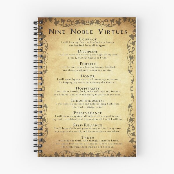 Item preview, Nine Noble Virtues VERSION 2! designed and sold by Lara Freeborn.