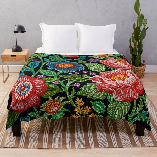 Item preview, Traditional Mexican Floral Embroidery 38 designed and sold by Tom-Johnson.