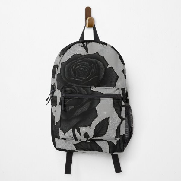 Item preview, Black Roses on White Seamless Pattern designed and sold by SassyArtistry.