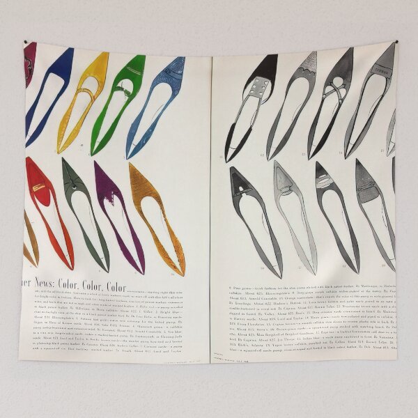 Item preview, Shoe Advertisement For Imiller Harpers Bazzar By Andy Warhol designed and sold by Lipola.