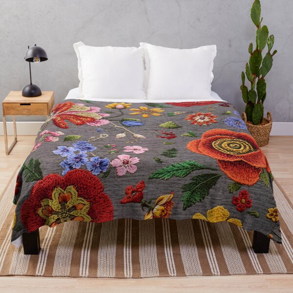 Item preview, Traditional Mexican Floral Embroidery 39 designed and sold by Tom-Johnson.