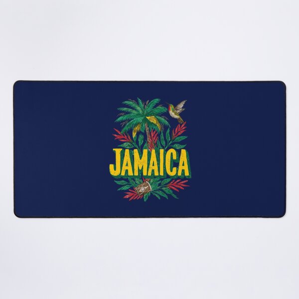 Item preview, Jamaica – Tropical design with palm tree, drum & hummingbird designed and sold by Meiersbeste.