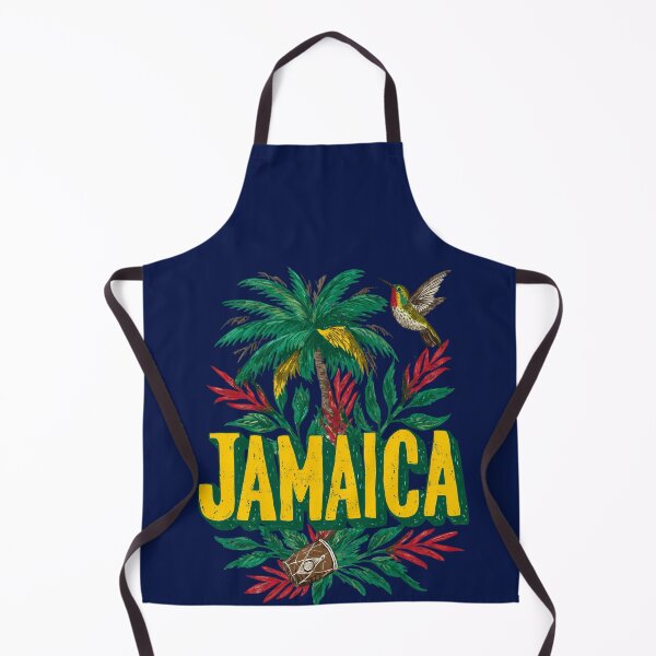 Item preview, Jamaica – Tropical design with palm tree, drum & hummingbird designed and sold by Meiersbeste.