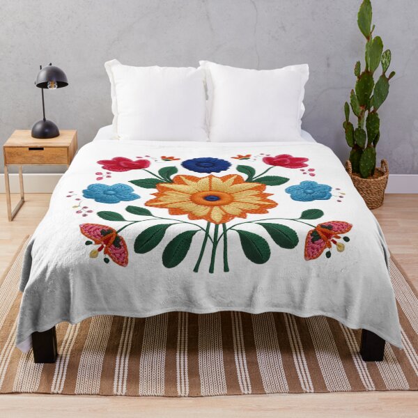 Item preview, Traditional Mexican Floral Embroidery 29 designed and sold by Tom-Johnson.