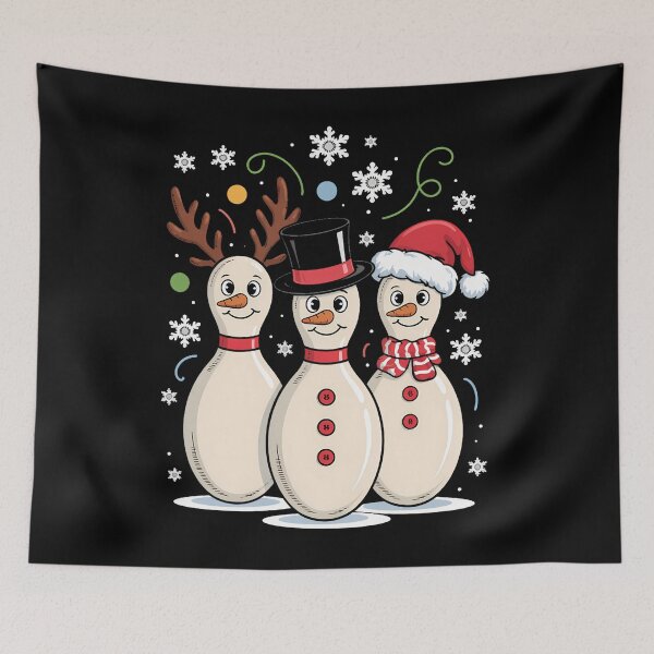 Item preview, Christmas Bowling Funny Xmas Sports Bowler designed and sold by tearbytea.