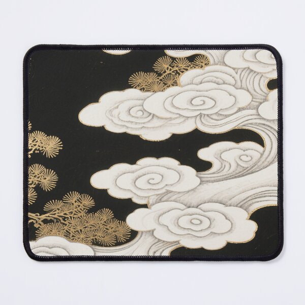 Item preview, Golden Pine & Auspicious Clouds on Dark Canvas designed and sold by zzz888.
