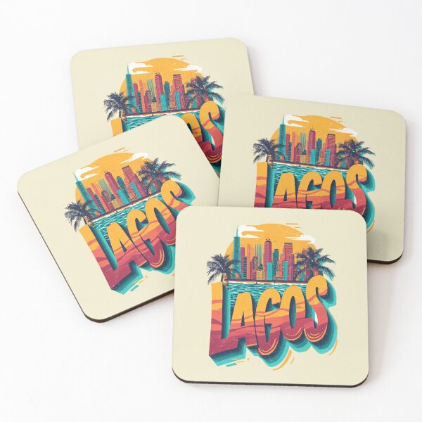Item preview, Lagos – Skyline & Tropical Sunset Design designed and sold by Meiersbeste.
