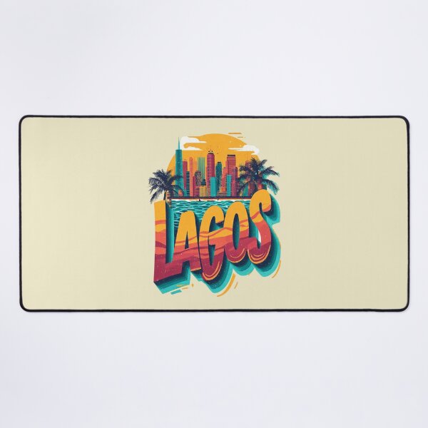 Item preview, Lagos – Skyline & Tropical Sunset Design designed and sold by Meiersbeste.