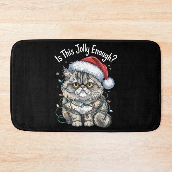 Item preview, Christmas Cat Funny Holiday designed and sold by tearbytea.