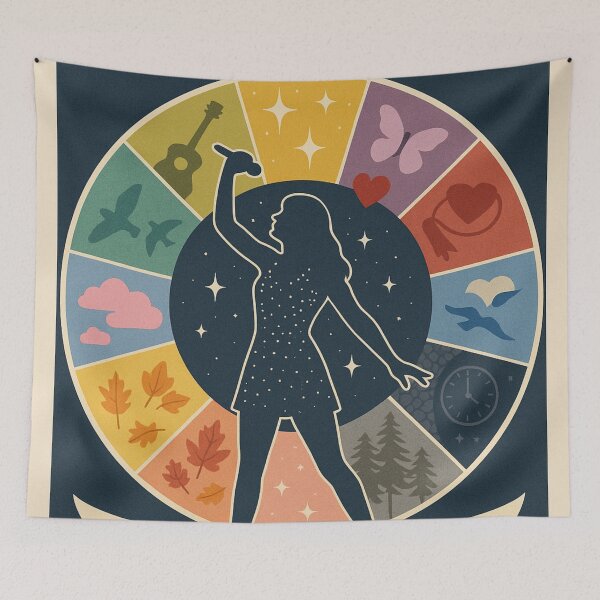 Item preview, The Eras Tour Swiftie Poster | Vintage Concert Silhouette designed and sold by ForbiddenPrints.