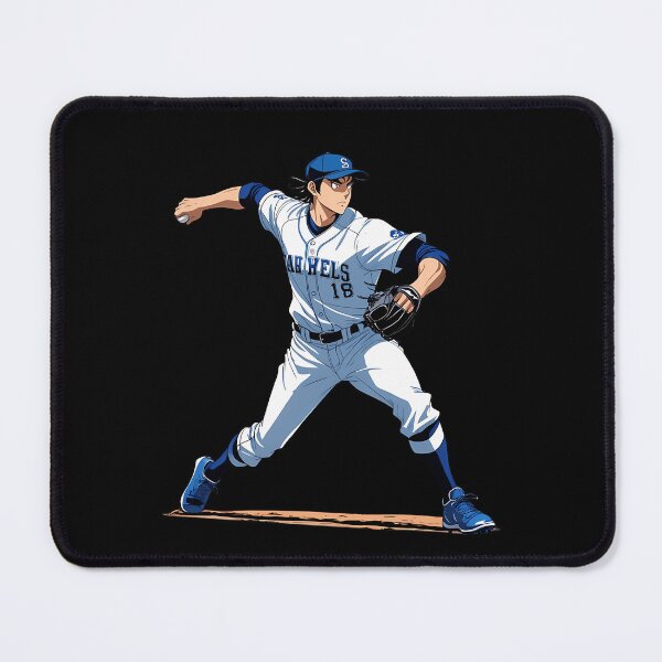 Item preview, Japanese Anime Baseball Pitcher Blue Jersey designed and sold by VincentJean1.