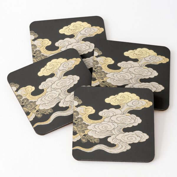 Item preview, Golden Pine and Auspicious Cloud Tapestry designed and sold by zzz888.