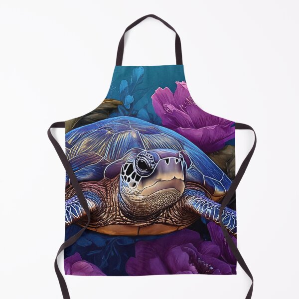 Item preview, Sea Turtle with Pink Coral Flowers designed and sold by SassyArtistry.