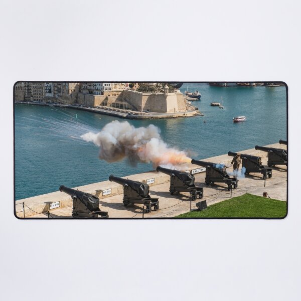 Item preview, Malta Saluting Battery Cannon Fire Valletta Mediterranean Island designed and sold by eclecTEEq.