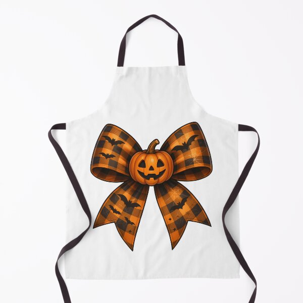 Item preview, Halloween Bow with Pumpkin and Bats – Spooky Cute Plaid Aesthetic designed and sold by Sixtinebzh.