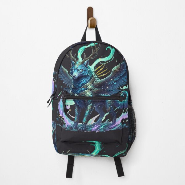 Item preview, Celestial Spirit Guardian | The Armored Winged Wolf-Stag designed and sold by E-SarnEdge.
