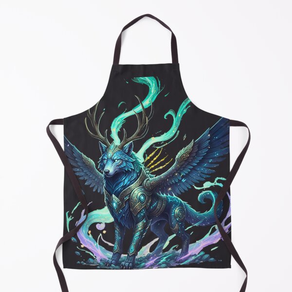 Item preview, Celestial Spirit Guardian | The Armored Winged Wolf-Stag designed and sold by E-SarnEdge.