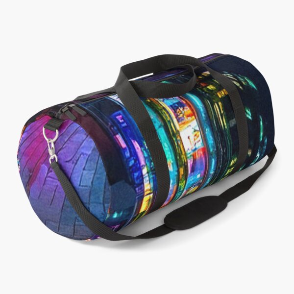 Item preview, Neon Lights in Futuristic City Street designed and sold by SassyArtistry.