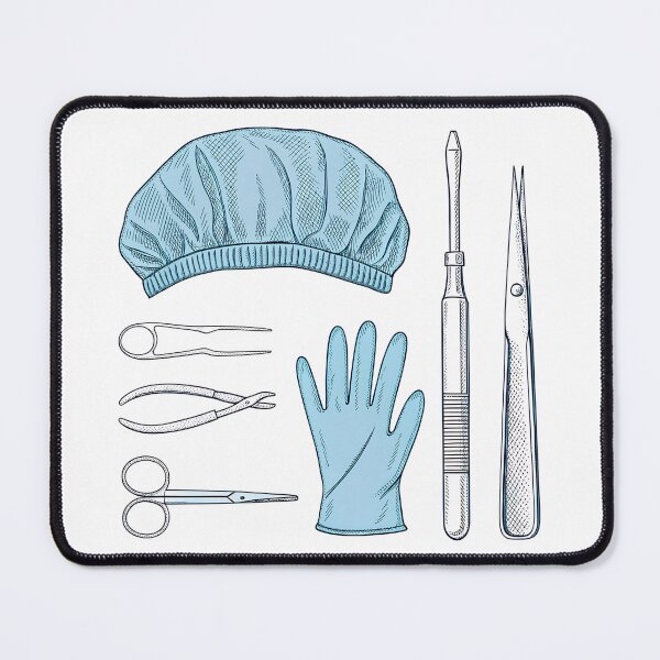 Item preview, Minimalist Surgical Tech Instruments | Line Art Medical Design designed and sold by VividOrganica.