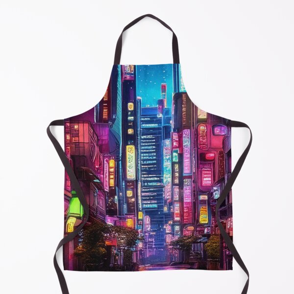 Item preview, Colorful Neon Lights in Futuristic Street designed and sold by SassyArtistry.