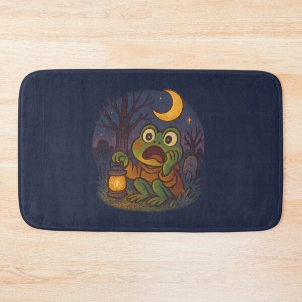 Item preview, Spooky Frog with Lantern under Moon designed and sold by MythicPixel.