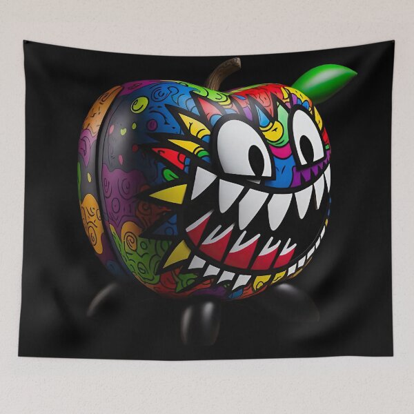 Item preview, Psychedelic Apple Monster: Urban Vinyl Mayhem designed and sold by Dominik1994.