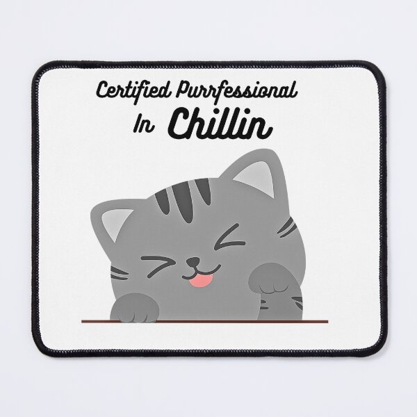 Item preview, Certified Purrfessional in Chillin – Funny Chill Cat T-Shirt, Swag Cat Graphic Tee, Relaxed Cat Doodle Design, Humor Pet Shirt designed and sold by YasirHamidDesigns .