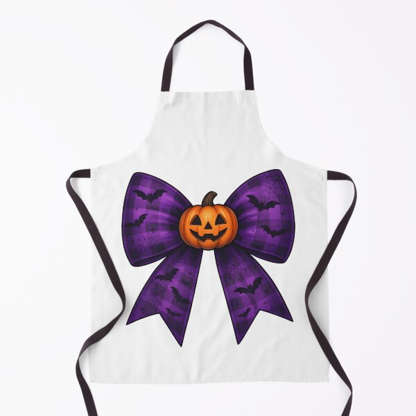 Item preview, Purple Halloween Bow with Pumpkin and Bats – Spooky Cute Plaid Aesthetic designed and sold by Sixtinebzh.