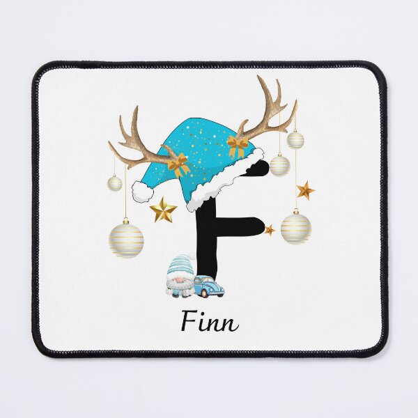 Item preview, Christmas Letter F with Name FIN designed and sold by NaroniDesign.