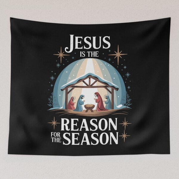 Item preview, Christmas Jesus Xmas Christian Faith designed and sold by DoorwayThreads.