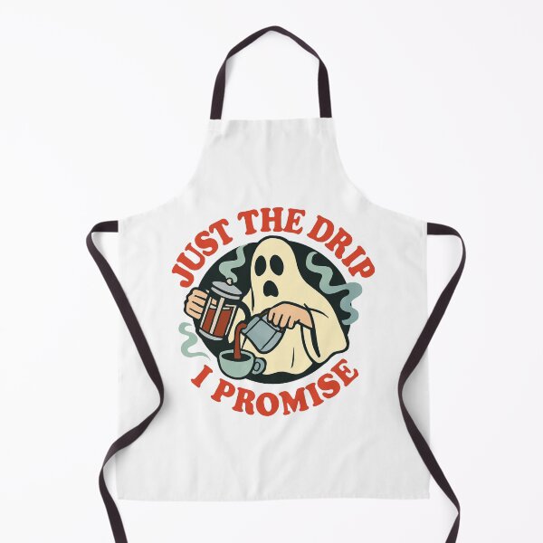 Item preview, Humorous Vintage Ghost with Coffee French Press designed and sold by RuweisVibes.