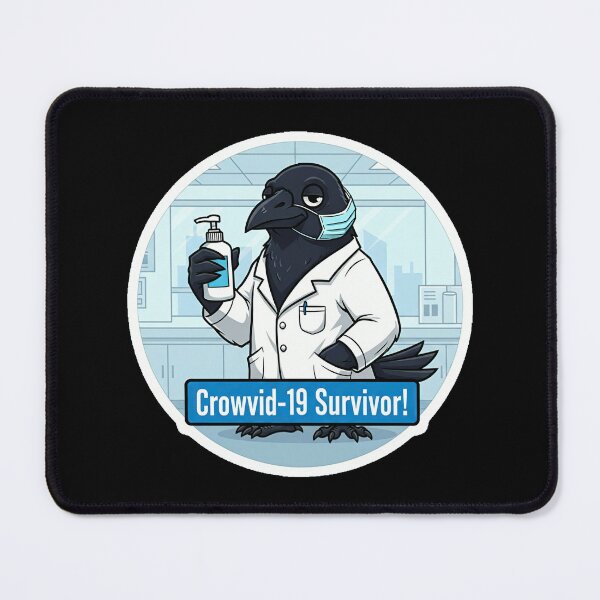 Item preview, Bird Memes - CROWvid-19 Survivor! designed and sold by nature. electrified..