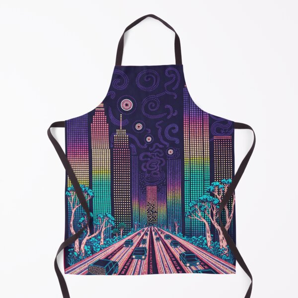 Item preview, Rhythmic City Lights – Vibrant Night Dot Art designed and sold by Syrupulse.
